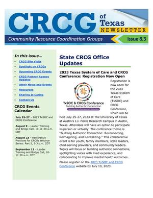 CRCG Newsletter, Number 8.3, July 2023