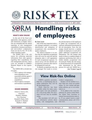 Risk-Tex, Volume 11, Issue 4, September 2008