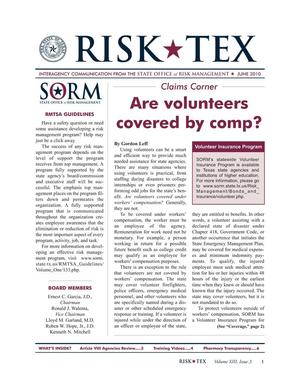 Risk-Tex, Volume 13, Issue 3, June 2010