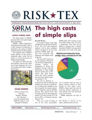 Risk-Tex, Volume XIII, Issue 4, August 2010