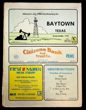 Johnson’s January, 1980 City Directory for Baytown, Texas Including Crosby, Highlands