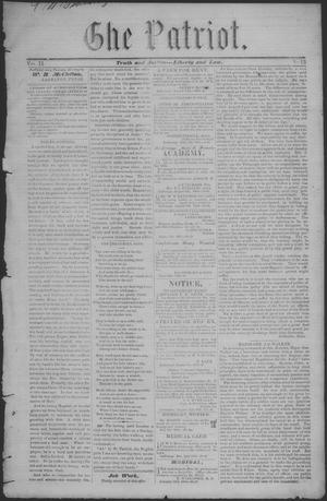 The Patriot. (La Grange, Tex.), Vol. 2, No. 13, Ed. 1 Saturday, August 27, 1864