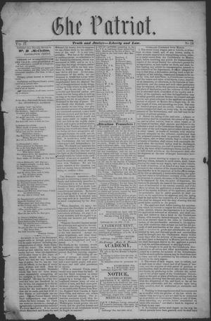 The Patriot. (La Grange, Tex.), Vol. 2, No. 18, Ed. 1 Saturday, October 8, 1864