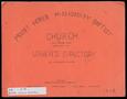 Pamphlet: Mount Horeb Missionary Baptist Church: Usher's Directory