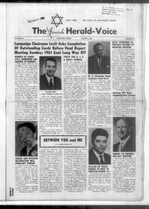 The Jewish Herald-Voice (Houston, Tex.), Vol. 55, No. 49, Ed. 1 Thursday, March 2, 1961