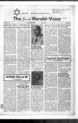 Primary view of object titled 'The Jewish Herald-Voice (Houston, Tex.), Vol. 56, No. 6, Ed. 1 Thursday, May 4, 1961'.