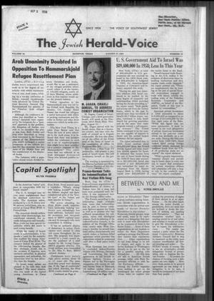 The Jewish Herald-Voice (Houston, Tex.), Vol. 54, No. 22, Ed. 1 Thursday, August 27, 1959