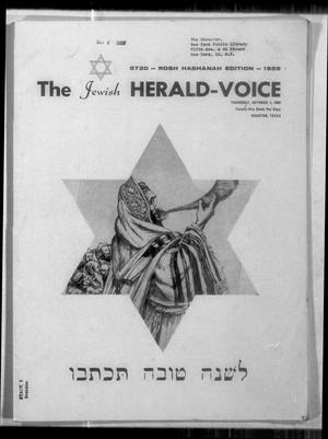 The Jewish Herald-Voice (Houston, Tex.), Vol. 54, No. 27, Ed. 1 Thursday, October 1, 1959