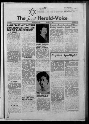 The Jewish Herald-Voice (Houston, Tex.), Vol. 54, No. 41, Ed. 1 Thursday, January 7, 1960