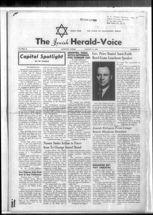 The Jewish Herald-Voice (Houston, Tex.), Vol. 55, No. 20, Ed. 1 Thursday, August 11, 1960