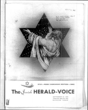 The Jewish Herald-Voice (Houston, Tex.), Vol. 55, No. 26, Ed. 1 Thursday, September 22, 1960