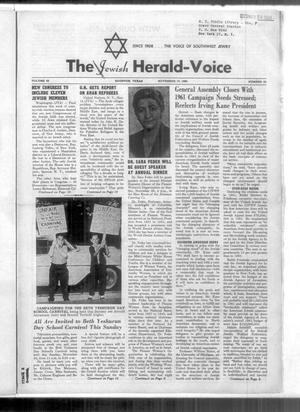 The Jewish Herald-Voice (Houston, Tex.), Vol. 55, No. 34, Ed. 1 Thursday, November 17, 1960