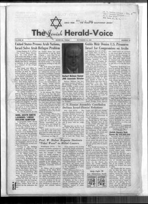 The Jewish Herald-Voice (Houston, Tex.), Vol. 55, No. 35, Ed. 1 Thursday, November 24, 1960