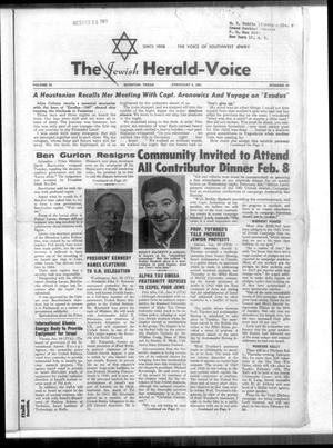 The Jewish Herald-Voice (Houston, Tex.), Vol. 55, No. 45, Ed. 1 Thursday, February 2, 1961