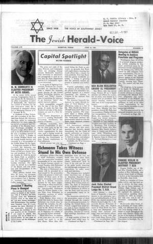The Jewish Herald-Voice (Houston, Tex.), Vol. 56, No. 13, Ed. 1 Thursday, June 22, 1961