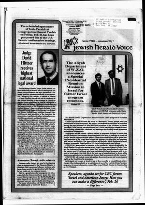 Jewish Herald-Voice (Houston, Tex.), Vol. 80, No. 48, Ed. 1 Thursday, February 16, 1989
