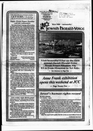 Jewish Herald-Voice (Houston, Tex.), Vol. 80, No. 50, Ed. 1 Thursday, March 2, 1989