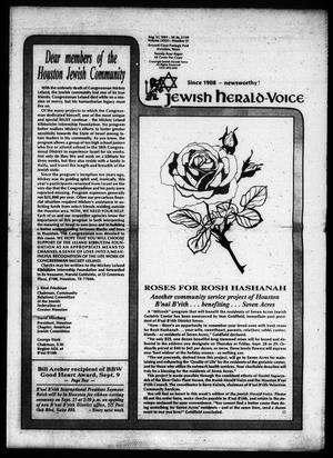 Jewish Herald-Voice (Houston, Tex.), Vol. 81, No. 21, Ed. 1 Thursday, August 31, 1989