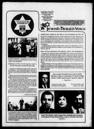 Jewish Herald-Voice (Houston, Tex.), Vol. 82, No. 11, Ed. 1 Thursday, June 14, 1990