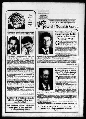 Jewish Herald-Voice (Houston, Tex.), Vol. 82, No. 30, Ed. 1 Thursday, October 18, 1990