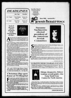 Jewish Herald-Voice (Houston, Tex.), Vol. 82, No. 38, Ed. 1 Thursday, December 13, 1990