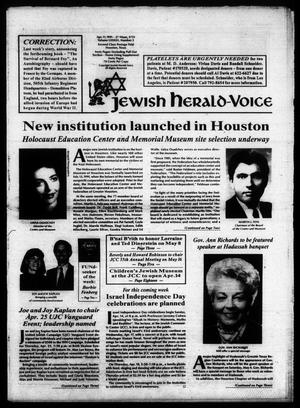 Jewish Herald-Voice (Houston, Tex.), Vol. 83, No. 3, Ed. 1 Thursday, April 11, 1991
