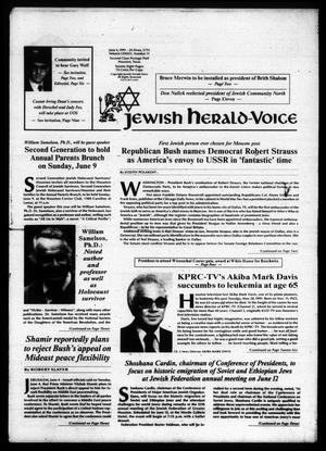 Primary view of object titled 'Jewish Herald-Voice (Houston, Tex.), Vol. 83, No. 11, Ed. 1 Thursday, June 6, 1991'.