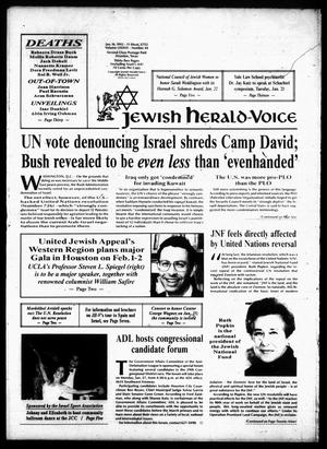Jewish Herald-Voice (Houston, Tex.), Vol. 83, No. 44, Ed. 1 Thursday, January 16, 1992