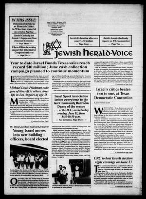 Jewish Herald-Voice (Houston, Tex.), Vol. 84, No. 9, Ed. 1 Thursday, June 11, 1992