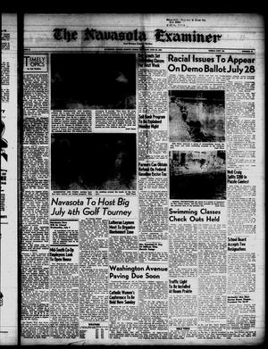 Primary view of object titled 'The Navasota Examiner and Grimes County Review (Navasota, Tex.), Vol. 61, No. 41, Ed. 1 Thursday, June 28, 1956'.