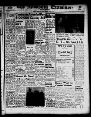 Primary view of object titled 'The Navasota Examiner and Grimes County Review (Navasota, Tex.), Vol. 62, No. 9, Ed. 1 Thursday, November 15, 1956'.