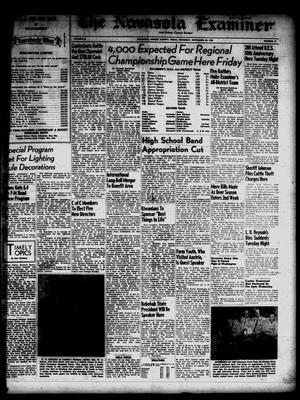 Primary view of object titled 'The Navasota Examiner and Grimes County Review (Navasota, Tex.), Vol. 62, No. 11, Ed. 1 Thursday, November 29, 1956'.