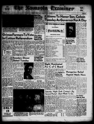 Primary view of object titled 'The Navasota Examiner and Grimes County Review (Navasota, Tex.), Vol. 62, No. 12, Ed. 1 Thursday, December 6, 1956'.