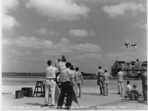 MGM Filming a Plane in Flight for "West Point of the Air"