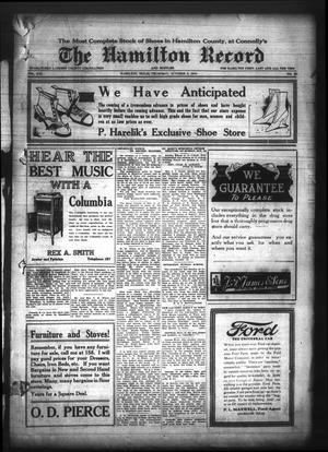 The Hamilton Record and Rustler (Hamilton, Tex.), Vol. 21, No. 33, Ed. 1 Thursday, October 9, 1919