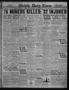 Primary view of Wichita Daily Times (Wichita Falls, Tex.), Vol. 26, No. 179, Ed. 1 Tuesday, November 7, 1922