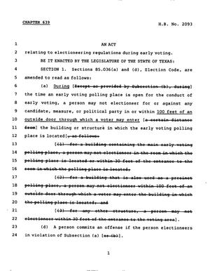 78th Texas Legislature, Regular Session, House Bill 2093, Chapter 639