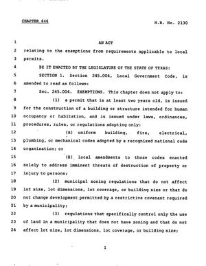 78th Texas Legislature, Regular Session, House Bill 2130, Chapter 646