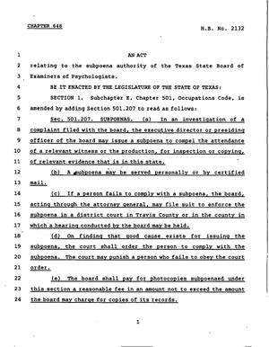 78th Texas Legislature, Regular Session, House Bill 2132, Chapter 648