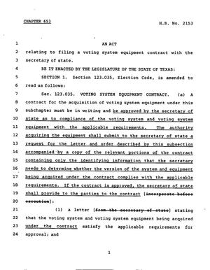 78th Texas Legislature, Regular Session, House Bill 2153, Chapter 653