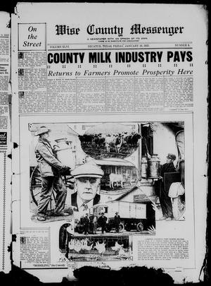 Wise County Messenger (Decatur, Tex.), Vol. 46, No. 3, Ed. 1 Friday, January 16, 1925