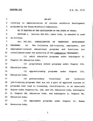 78th Texas Legislature, Regular Session, House Bill 2172, Chapter 656
