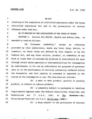 78th Texas Legislature, Regular Session, House Bill 2192, Chapter 1099
