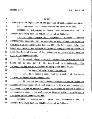 78th Texas Legislature, Regular Session, House Bill 2208, Chapter 1102