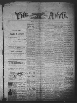 The Anvil (Castroville, Tex.), Vol. 5, No. 3, Ed. 1 Saturday, August 23, 1890
