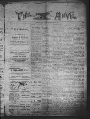 The Anvil (Castroville, Tex.), Vol. 5, No. 6, Ed. 1 Saturday, September 13, 1890