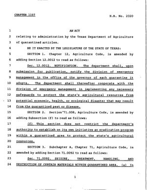78th Texas Legislature, Regular Session, House Bill 2320, Chapter 1107