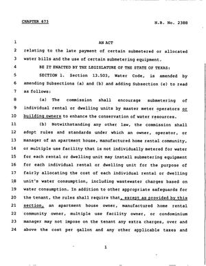 78th Texas Legislature, Regular Session, House Bill 2388, Chapter 673