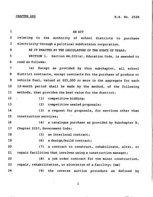 78th Texas Legislature, Regular Session, House Bill 2528, Chapter 680