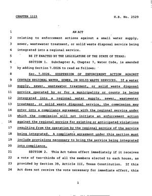 78th Texas Legislature, Regular Session, House Bill 2529, Chapter 1115